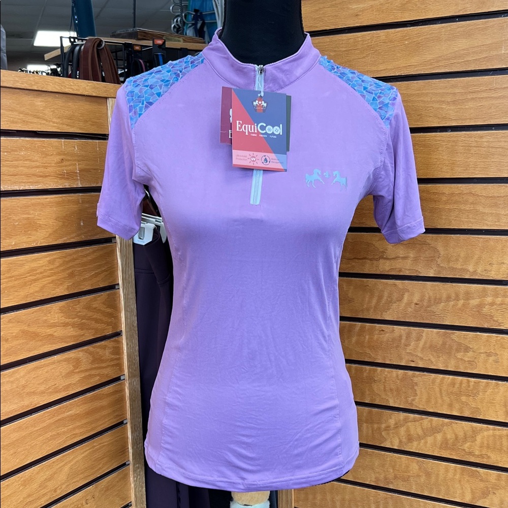 EquiCool Women's Lavender Short Sleeve Top